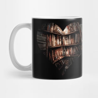 Heart Books Mug